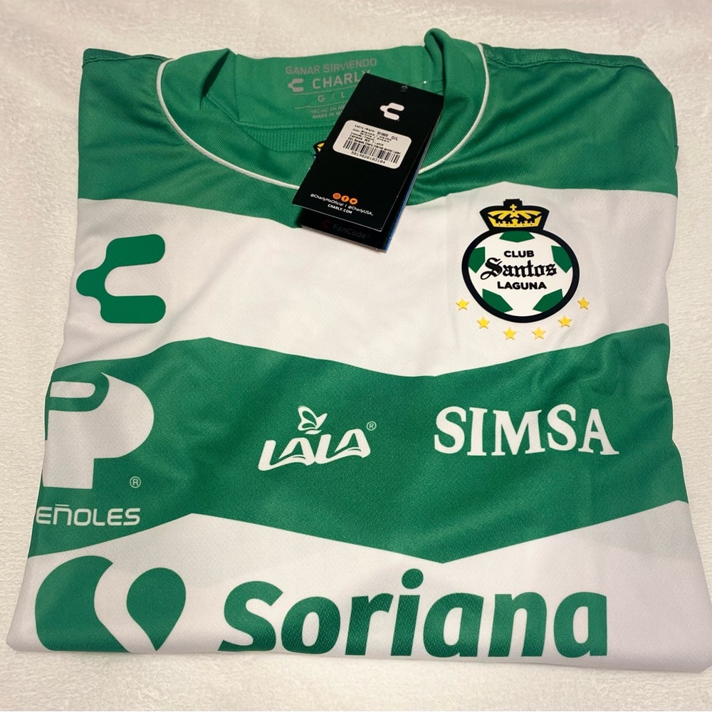 Santos Laguna Green and White Jersey - Picture 8 of 8